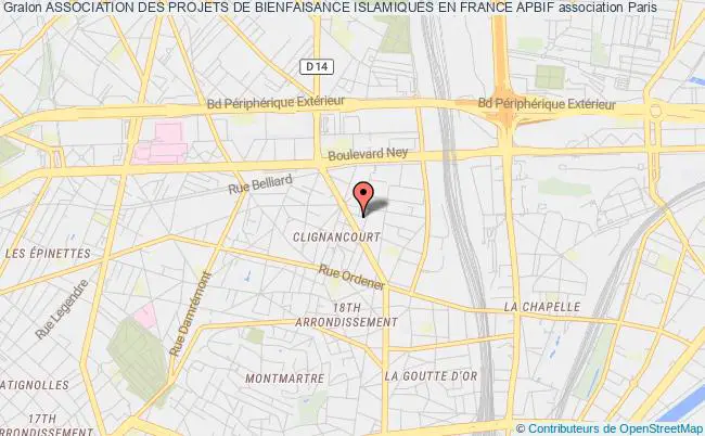plan association Association Des Projets De Bienfaisance Islamiques En France Apbif Paris