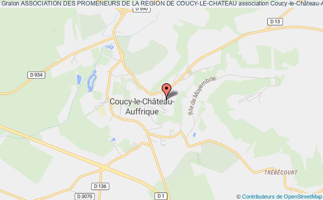 plan association Association Des Promeneurs De La Region De Coucy-le-chateau Coucy-le-Château-Auffrique