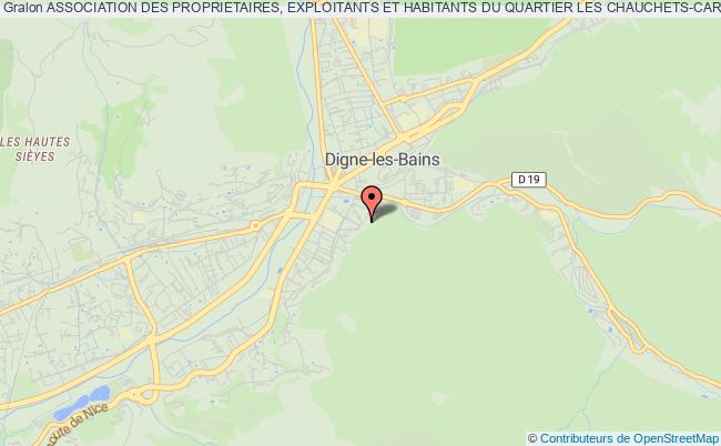 ASSOCIATION DES PROPRIETAIRES, EXPLOITANTS ET HABITANTS DU QUARTIER LES CHAUCHETS-CARAMENTRAN AINSI QUE DES RIVERAINS DU CHEMIN DU BELVEDERE
