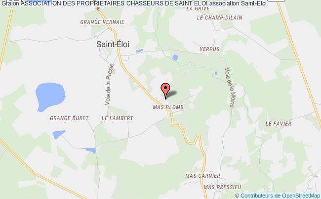 plan association Association Des Proprietaires Chasseurs De Saint Eloi Saint-Éloi