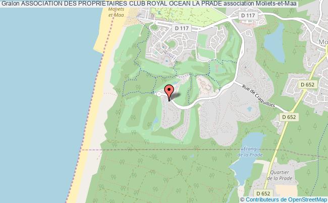 plan association Association Des Proprietaires Club Royal Ocean La Prade Moliets-et-Maa