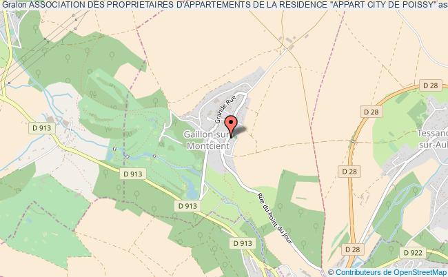plan association Association Des Proprietaires D'appartements De La Residence "appart City De Poissy" Gaillon-sur-Montcient