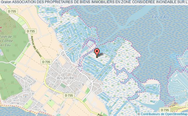 plan association Association Des PropriÉtaires De Biens Immobiliers En Zone ConsidÉrÉe Inondable Sur L'ile De RÉ ( Re-veille) Ars-en-Ré
