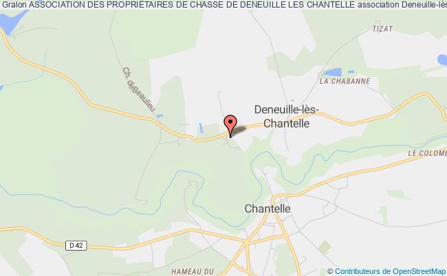 plan association Association Des PropriÉtaires De Chasse De Deneuille Les Chantelle Deneuille-lès-Chantelle