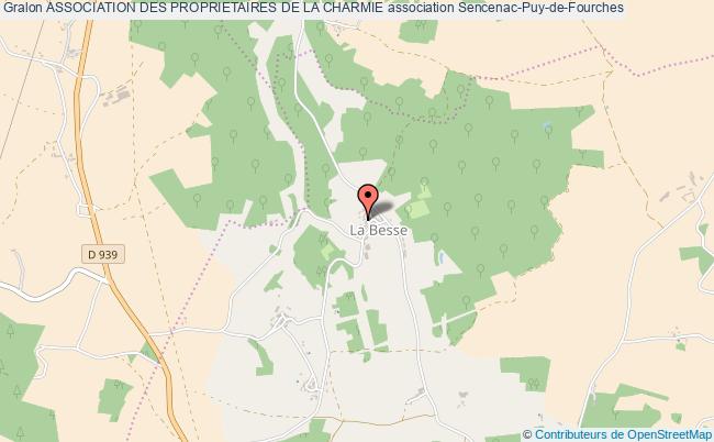 plan association Association Des Proprietaires De La Charmie Sencenac-Puy-de-Fourches
