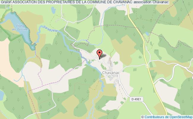 plan association Association Des Proprietaires De La Commune De Chavanac Chavanac