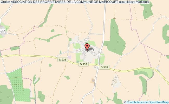 plan association Association Des Proprietaires De La Commune De Maricourt Maricourt