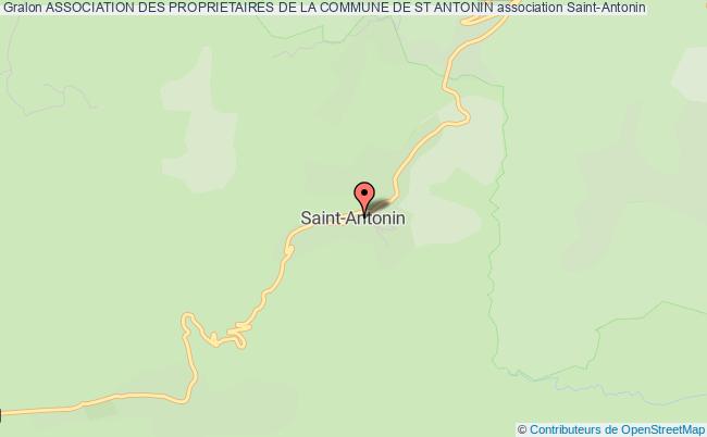 plan association Association Des Proprietaires De La Commune De St Antonin Saint-Antonin