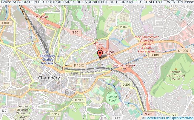 plan association Association Des Proprietaires De La Residence De Tourisme Les Chalets De Wengen Chambéry