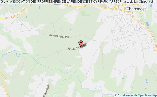 plan association Association Des Proprietaires De La Residence St Cyr Park (aprscp) Chaponost