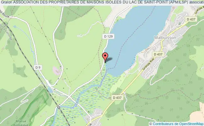 plan association Association Des Proprietaires De Maisons Isolees Du Lac De Saint-point (apmilsp) Saint-Point-Lac