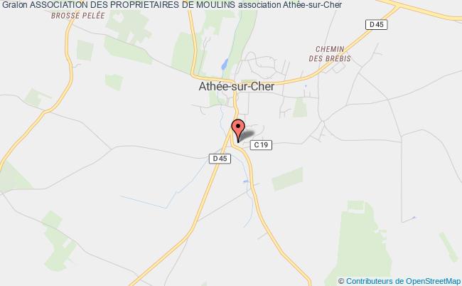 plan association Association Des Proprietaires De Moulins Athée-sur-Cher