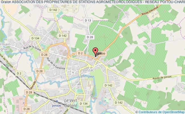 plan association Association Des Proprietaires De Stations Agrometeorologiques - Reseau Poitou-charentes Jonzac