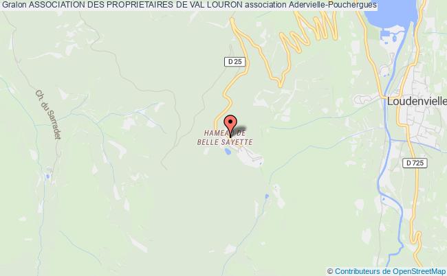 plan association Association Des Proprietaires De Val Louron Adervielle-Pouchergues