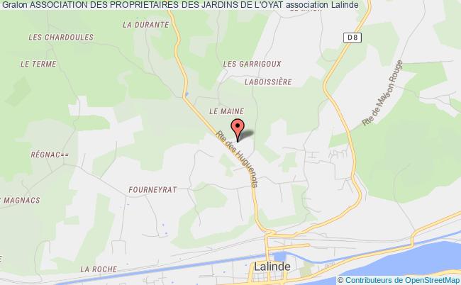 plan association Association Des Proprietaires Des Jardins De L'oyat Lalinde
