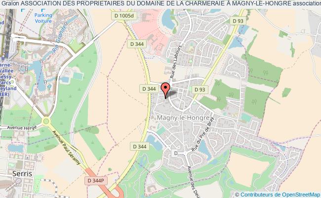 plan association Association Des Proprietaires Du Domaine De La Charmeraie Â Magny-le-hongre Magny-le-Hongre