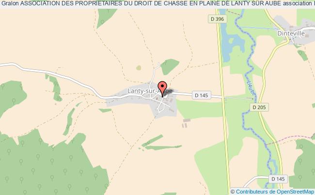 plan association Association Des Proprietaires Du Droit De Chasse En Plaine De Lanty Sur Aube Lanty-sur-Aube