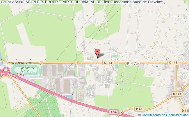 plan association Association Des Proprietaires Du Hameau De Diane Salon-de-Provence