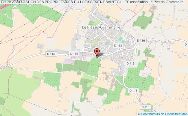 plan association Association Des Proprietaires Du Lotissement Saint Gilles Le    Plessis-Grammoire
