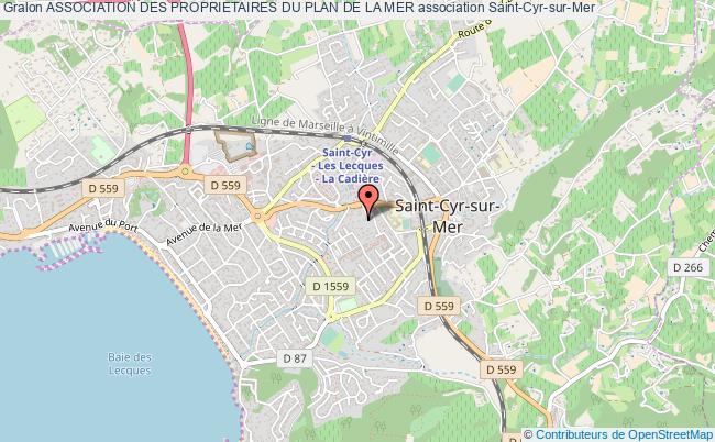 plan association Association Des Proprietaires Du Plan De La Mer Saint-Cyr-sur-Mer