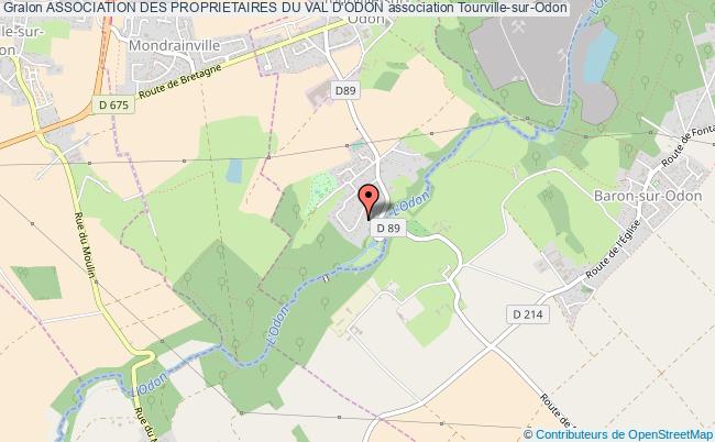 plan association Association Des Proprietaires Du Val D'odon Tourville-sur-Odon