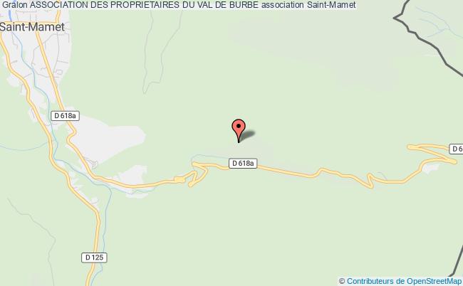plan association Association Des Proprietaires Du Val De Burbe Saint-Mamet