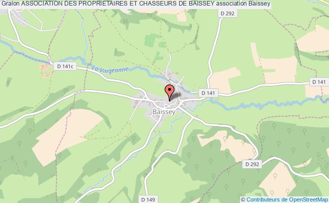 ASSOCIATION DES PROPRIETAIRES ET CHASSEURS DE BAISSEY