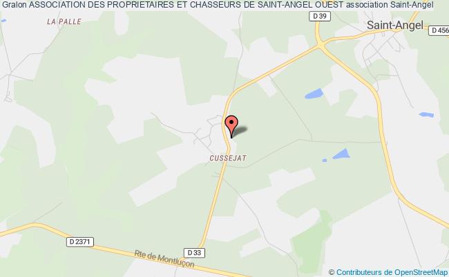 plan association Association Des Proprietaires Et Chasseurs De Saint-angel Ouest Saint-Angel