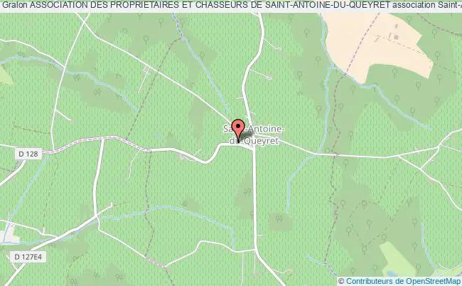 plan association Association Des Proprietaires Et Chasseurs De Saint-antoine-du-queyret Saint-Antoine-du-Queyret