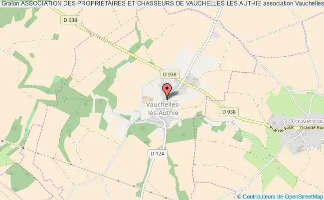 plan association Association Des Proprietaires Et Chasseurs De Vauchelles Les Authie Vauchelles-lès-Authie