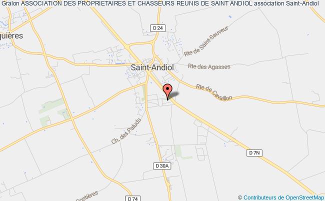 plan association Association Des Proprietaires Et Chasseurs Reunis De Saint Andiol Saint-Andiol