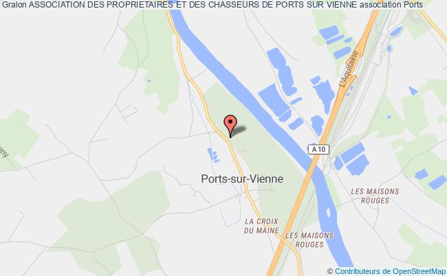 plan association Association Des Proprietaires Et Des Chasseurs De Ports Sur Vienne Ports