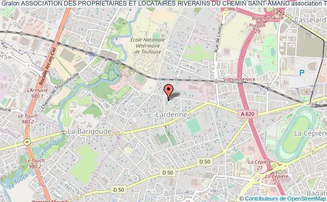 plan association Association Des Proprietaires Et Locataires Riverains Du Chemin Saint-amand Toulouse