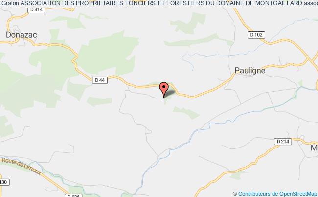 plan association Association Des Proprietaires Fonciers Et Forestiers Du Domaine De Montgaillard Pauligne