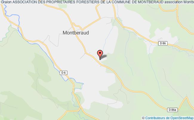 plan association Association Des Proprietaires Forestiers De La Commune De Montberaud Montberaud