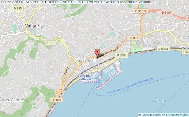 plan association Association Des Proprietaires Les Coralynes Cannes Vallauris