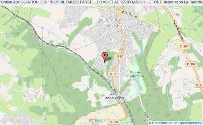 plan association Association Des PropriÉtaires Parcelles Ab Et Ae 69280 Marcy L'etoile La    Tour-de-Salvagny