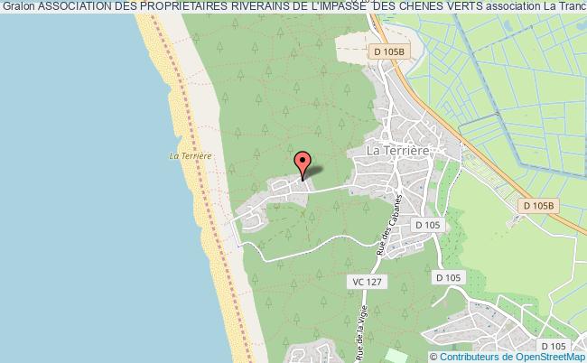 plan association Association Des Proprietaires Riverains De L'impasse  Des Chenes Verts La    Tranche-sur-Mer