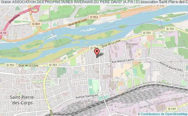 plan association Association Des Proprietaires Riverains Du 'pere David' (a.p.r.i.d) Saint-Pierre-des-Corps