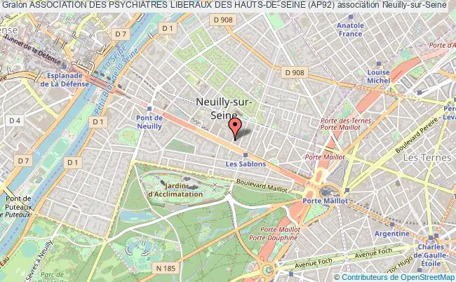 plan association Association Des Psychiatres Liberaux Des Hauts-de-seine (ap92) Neuilly-sur-Seine
