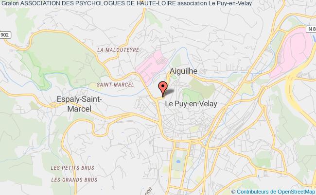 plan association Association Des Psychologues De Haute-loire Le Puy-en-Velay