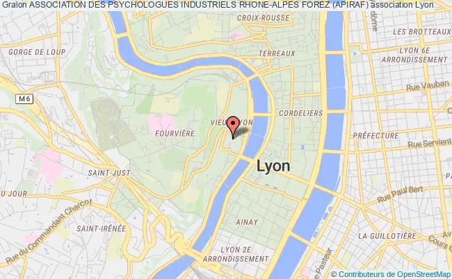 plan association Association Des Psychologues Industriels Rhone-alpes Forez (apiraf) Lyon