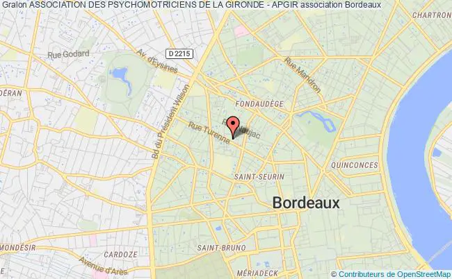 plan association Association Des Psychomotriciens De La Gironde - Apgir Bordeaux