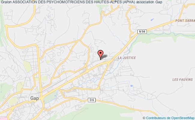 plan association Association Des Psychomotriciens Des Hautes-alpes (apha) Gap
