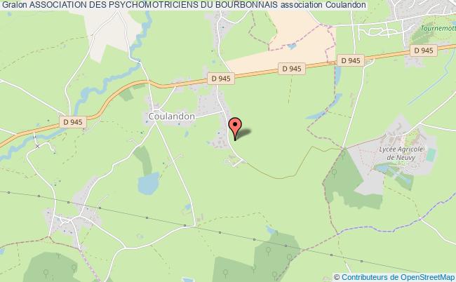 plan association Association Des Psychomotriciens Du Bourbonnais Coulandon