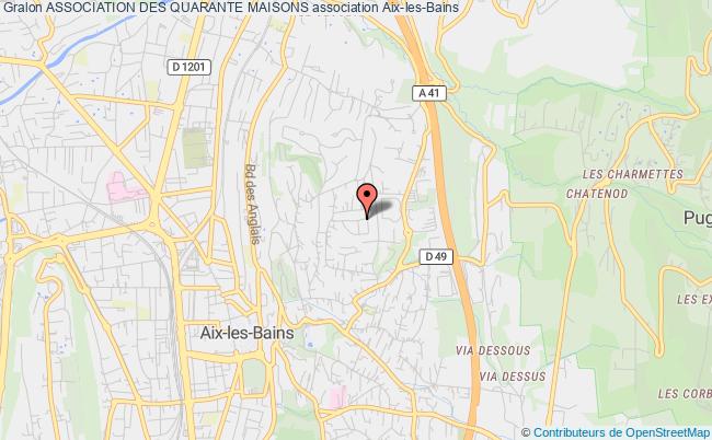 plan association Association Des Quarante Maisons Aix-les-Bains