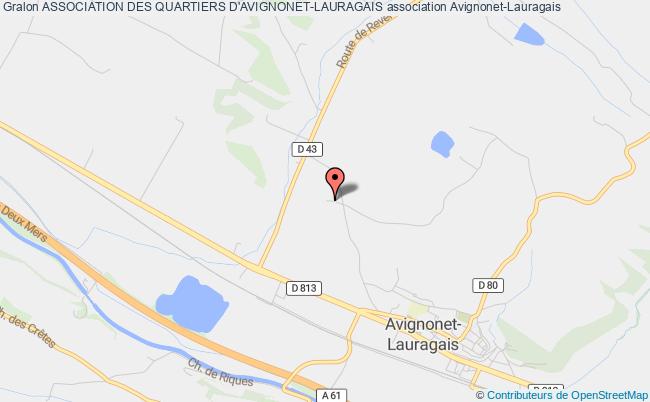 plan association Association Des Quartiers D'avignonet-lauragais Avignonet-Lauragais