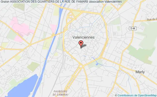 plan association Association Des Quartiers De La Rue De Famars Valenciennes