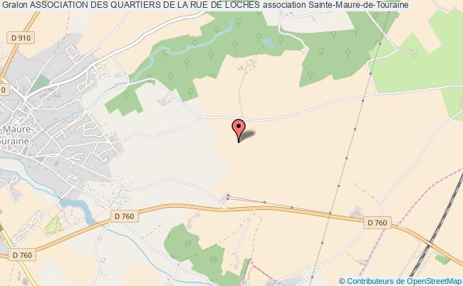 plan association Association Des Quartiers De La Rue De Loches Sainte-Maure-de-Touraine