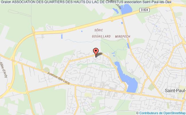 plan association Association Des Quartiers Des Hauts Du Lac De Christus Saint-Paul-les-Dax